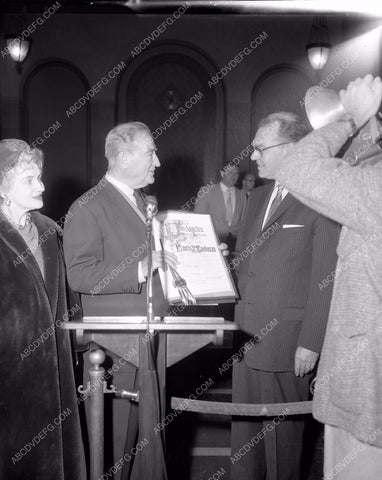 news photo Francis X. Bushman and wife out for events 45bx04-42