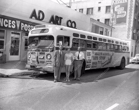 cool photo bus promo for Marilyn Monroe's film Bus Stop 45bx04-52