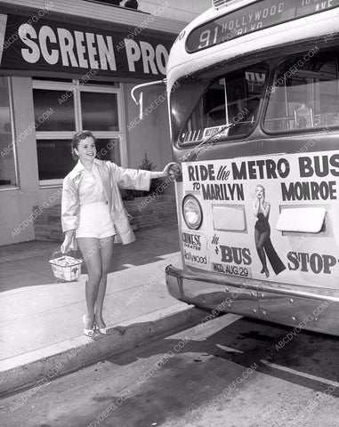 cool photo bus promo for Marilyn Monroe's film Bus Stop 45bx04-53