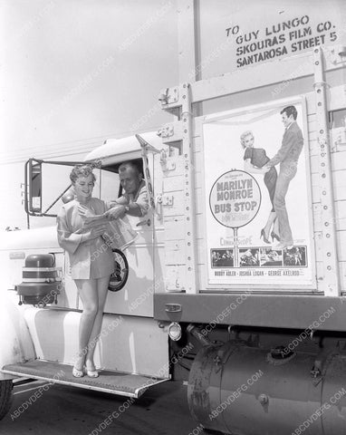 cool photo bus promo for Marilyn Monroe's film Bus Stop 45bx04-54