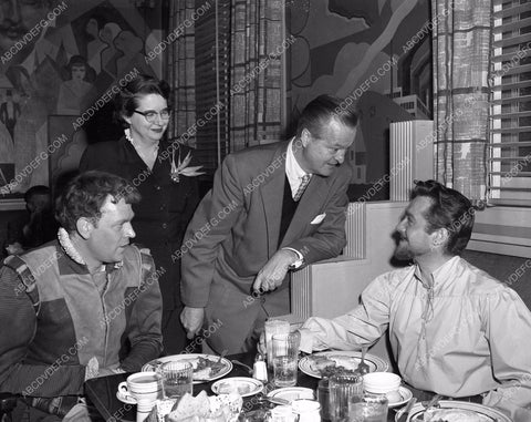 Dan O'Herlihy Richard Todd in 20th Century Fox Studios Commissary 45bx06-258