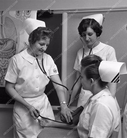 Queen of Angels Nursing School nurses attending historic LA 45bx07-109