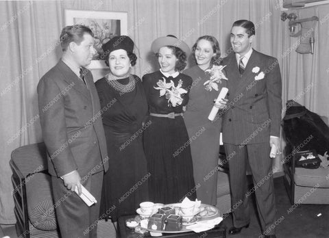 Stu Erwin Louella Parsons Sally Blane Tyrone Power Marjorie Weaver 45bx07-352