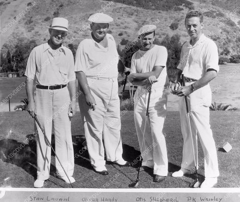 P.K. Wrigley Stan Laurel Oliver Hardy other play round of golf 45bx08-307