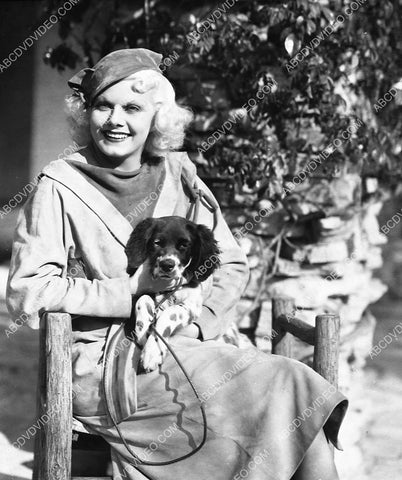 Jean Harlow posing w her dog 4721-35