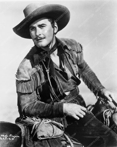 cool western pose Errol Flynn from Dodge City 4896-31