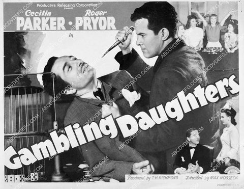 ad slick Cecilia Parker Roger Pryor film Gambling Daughters 4930-17