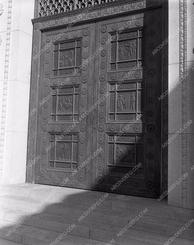 Historic Los Angeles early mission fort doors restored 4b09-147