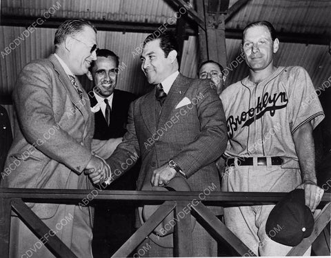 news photo baseball Fulgencio Batista Pres Cuba Leo Durocher Larry McPhail 4b09-496