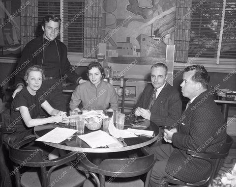 Barry Coe and execs 20th Century Fox Comissary 4b10-084