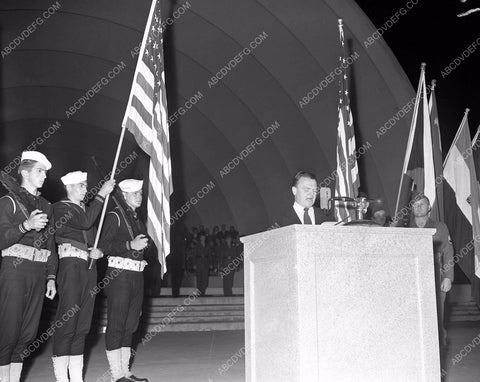James Cagney mcs Memorial President Roosevelt Hollywood Bowl 4b10-265