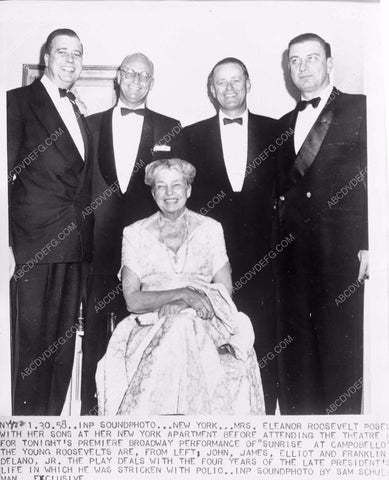 Eleanor Roosevelt and sons to attend play Sunrise at Campobello 4b10-275