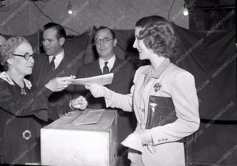 civic minded Norma Shearer goes out and votes 4b10-647