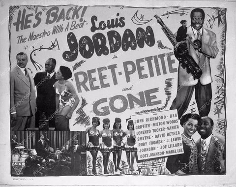Louis Jordan all black cast film Reet Petite and Gone 4b10-681
