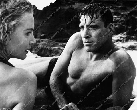 shirtless Burt Lancaster Deborah Kerr film scene From Here to Eternity 5052-22