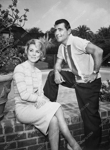 candid Inger Stevens Rod Serling on set TV The Twilight Zone 5073-12