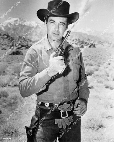 cowboy Rory Calhoun shooting his six gun 5096-11