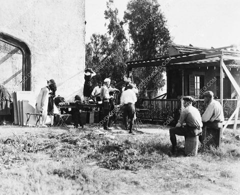 circa 1917 historic Los Angeles Hollywood Realart Studios making a silent film 5416-14