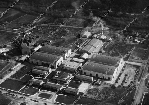 1927 historic Los Angeles Hollywood First National Studios aerial view 5416-35