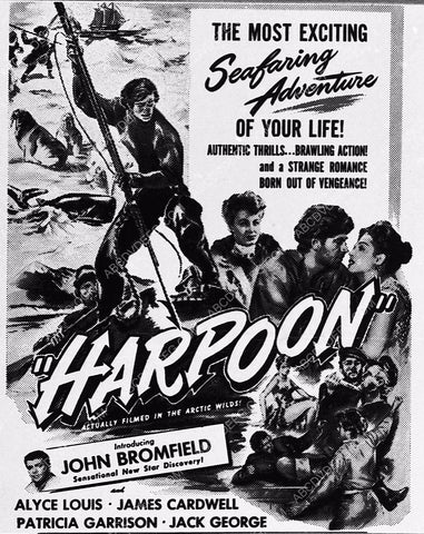 ad slick John Bromfield film Harpoon 5597-28