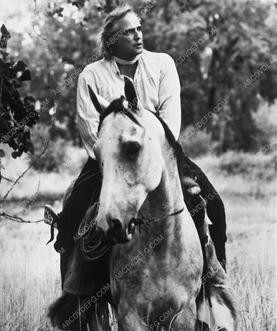 Marlon Brando on horseback film Missouri Breaks 5600-31
