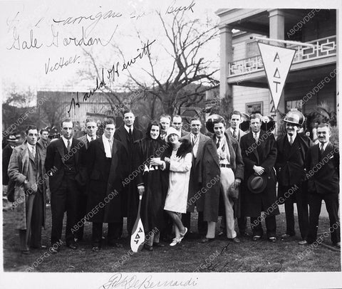 Jack Pierce George Lewis and college fraternity friends I think 5622-16