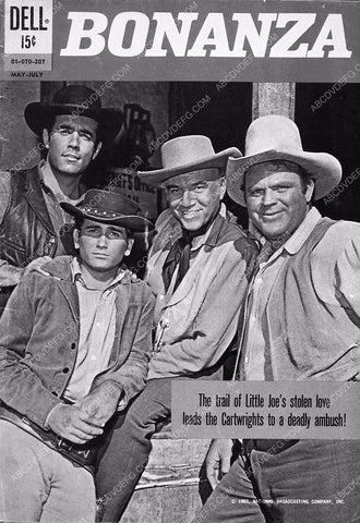 Lorne Greene Michael Landon Dan Blocker comic book cover TV Bonanza 5623b-15