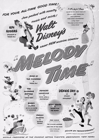 ad slick animated film Melody Time 5717-36