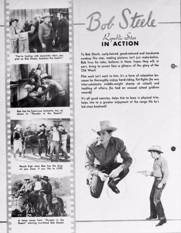 ad slick Bob Steele In Action 5836-20