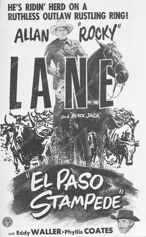 ad slick Allan Lane film El Paso Stampede 6002-04