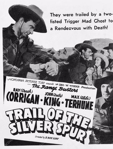 ad slick Ray Corrigan Max Terhune John King film Trail of the Silver Spur 6002-10