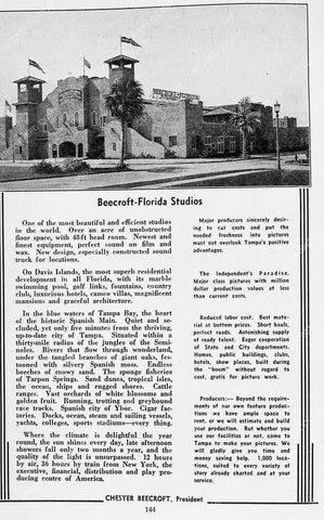 historic Florida Beecroft Movie Studios 6002-27
