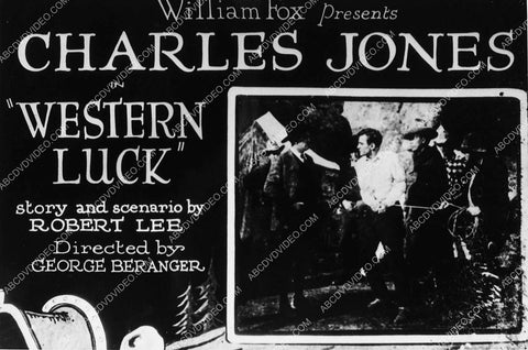 Buck Jones silent film Western Luck 6008-28