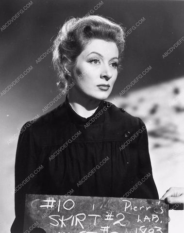 Greer Garson makeup and wardrobe slate shot 6016-33