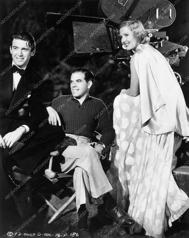 Jimmy Stewart Frank Capra Jean Arthur candid Mr. Smith Goes to Wash 6076-20