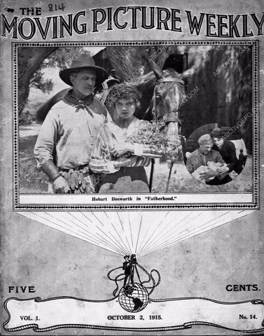 1915 Moving Picture Weekly magazine cover Hobart Bosworth film Fatherhood 6272-25