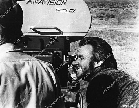 Clint Eastwood looking through the camera directing High Plains Drifter 6389-20
