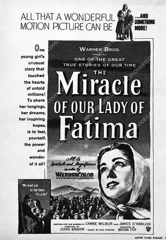ad slick film The Miracle of Our Lady of Fatima 6482-16