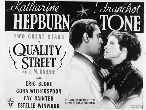 ad slick Franchot Tone Katharine Hepburn film Quality Street 6486-34