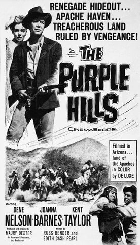 ad slick Gene Nelson film The Purple Hills 6504-28