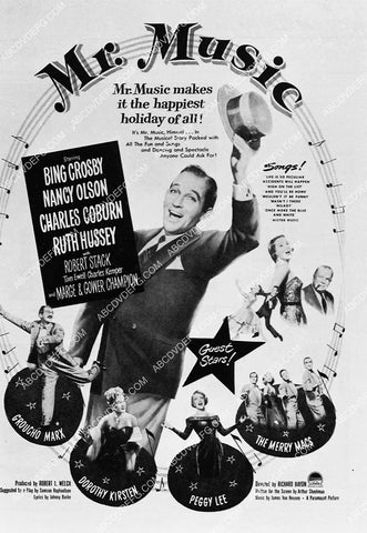 ad slick Bing Crosby film Mr Music 6563-06
