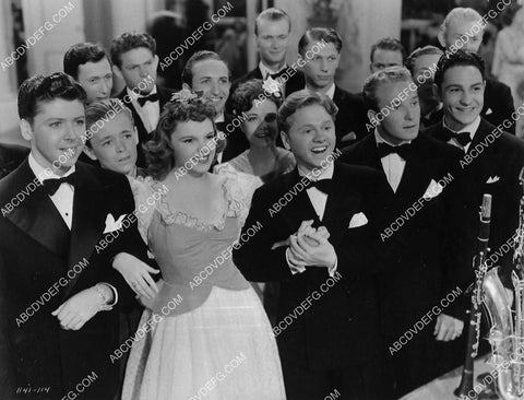 Mickey Rooney Judy Garland and cast film Strike Up the Band 6587-33