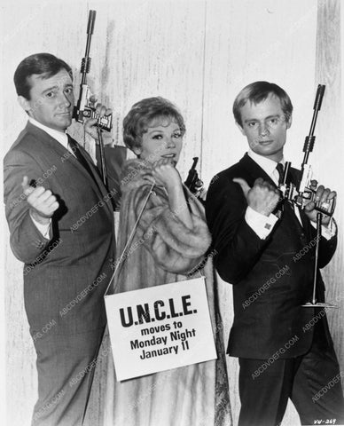 Man from U.N.C.L.E. Robert Vaughn David McCallum rare promo photo 6600-09