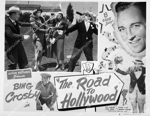ad slick Bing Crosby film The Road to Hollywood 6640-19