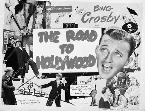 ad slick Bing Crosby film The Road to Hollywood 6640-20