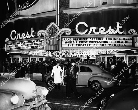 historic Long Beach Crest Theatre marquee grand opening 6766-16