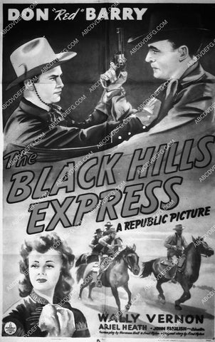 ad slick Don Barry film The Black Hills Express 6774-02