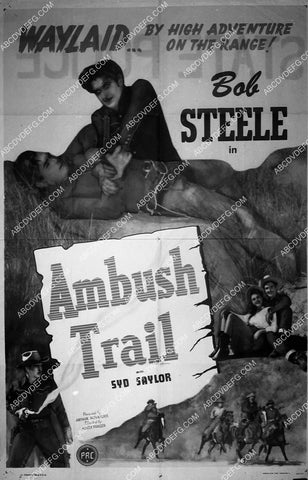 ad slick Bob Steele film Ambush Trail 6774-12