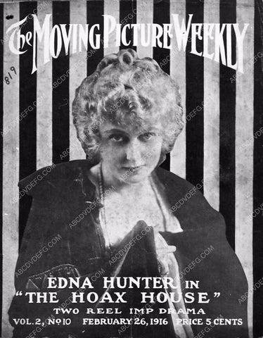 Edna Hunter Moving Picture Weekly magazine cover 6833-32