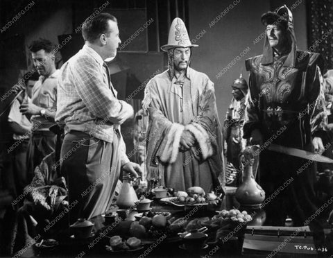 John Wayne director Dick Powell candid behind the scenes Conqueror 6850-12